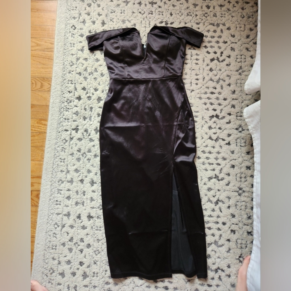 Elegant Black Off-Shoulder Dress
